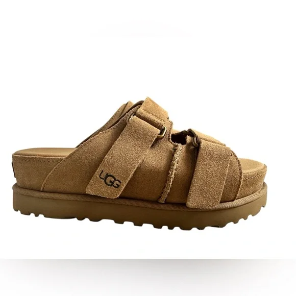 UGG Goldenstar Hi Slide Sand Platform Sandal Women's US size 9 - Picture 6 of 9